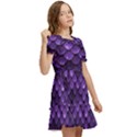 Purple Scales! Kids  Puff Sleeved Dress View2