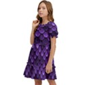 Purple Scales! Kids  Puff Sleeved Dress View3