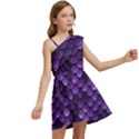 Purple Scales! Kids  One Shoulder Party Dress View2