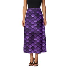 Purple Scales! Classic Midi Chiffon Skirt