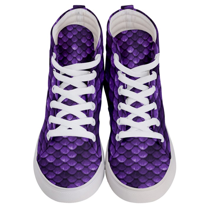 Purple Scales! Women s Hi-Top Skate Sneakers