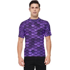 Purple Scales! Men s Short Sleeve Rash Guard by fructosebat