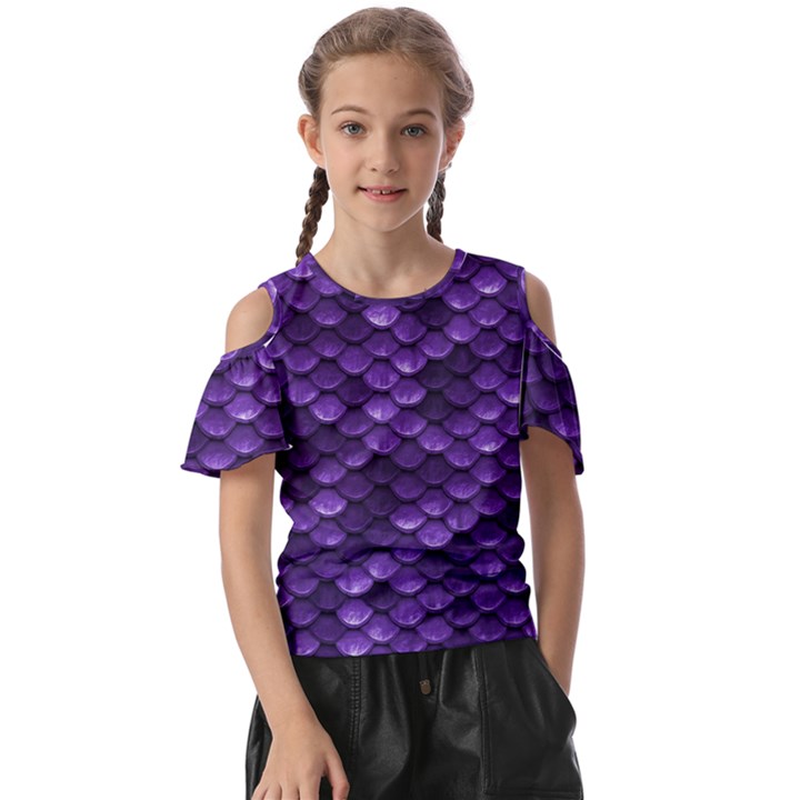 Purple Scales! Kids  Butterfly Cutout Tee