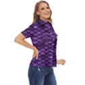 Purple Scales! Women s Short Sleeve Double Pocket Shirt View2