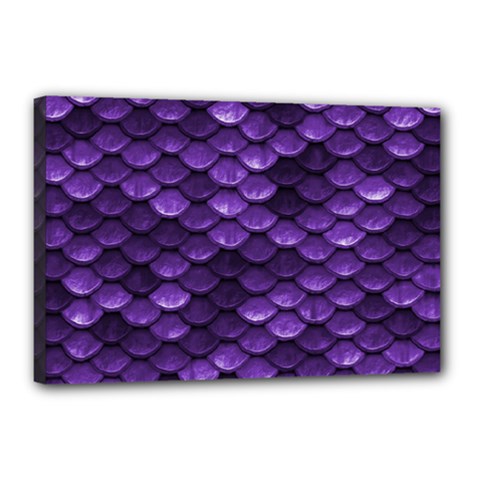 Purple Scales! Canvas 18  X 12  (stretched) by fructosebat