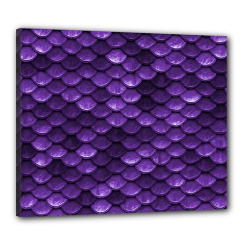 Purple Scales! Canvas 24  X 20  (stretched) by fructosebat