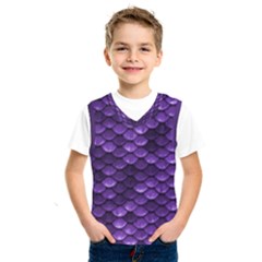 Purple Scales! Kids  Basketball Tank Top by fructosebat