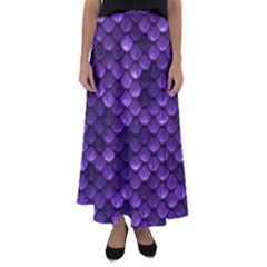 Purple Scales! Flared Maxi Skirt by fructosebat