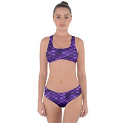 Purple Scales! Criss Cross Bikini Set by fructosebat