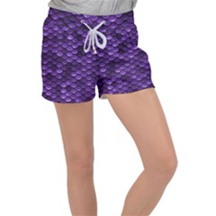 Purple Scales! Velour Lounge Shorts by fructosebat