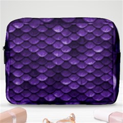 Purple Scales! Make Up Pouch (large) by fructosebat