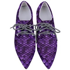 Purple Scales! Pointed Oxford Shoes by fructosebat