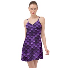 Purple Scales! Summer Time Chiffon Dress by fructosebat