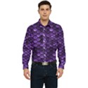 Purple Scales! Men s Long Sleeve Pocket Shirt  View1