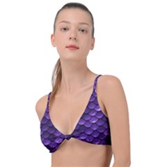 Purple Scales! Knot Up Bikini Top by fructosebat