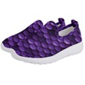 Purple Scales! Kids  Slip On Sneakers View2