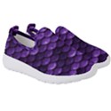 Purple Scales! Kids  Slip On Sneakers View3