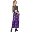 Purple Scales! Velour Split Maxi Skirt View2