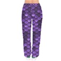 Purple Scales! Women Velvet Drawstring Pants View2