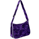 Purple Scales! Zip Up Shoulder Bag View1