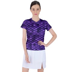 Purple Scales! Women s Sports Top by fructosebat