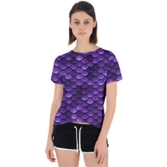 Purple Scales! Open Back Sport Tee by fructosebat