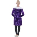 Purple Scales! Longline Hooded Cardigan View2