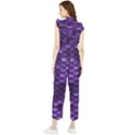 Purple Scales! Women s Frill Top Chiffon Jumpsuit View2