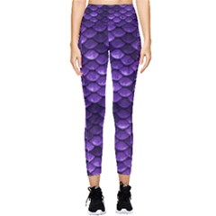 Purple Scales! Pocket Leggings  by fructosebat