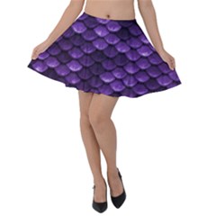 Purple Scales! Velvet Skater Skirt by fructosebat