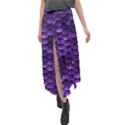 Purple Scales! Velour Split Maxi Skirt View1