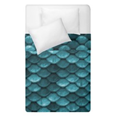 Teal Scales! Duvet Cover Double Side (single Size) by fructosebat