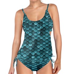 Teal Scales! Tankini Set by fructosebat