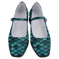 Teal Scales! Women s Mary Jane Shoes by fructosebat