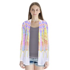 Feathers Design T- Shirtfeathers T- Shirt (3) Drape Collar Cardigan by maxcute