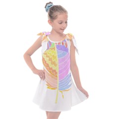 Feathers Design T- Shirtfeathers T- Shirt (3) Kids  Tie Up Tunic Dress by maxcute