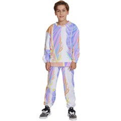 Feathers Design T- Shirtfeathers T- Shirt Kids  Sweatshirt Set