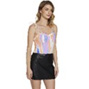 Feathers Design T- Shirtfeathers T- Shirt Flowy Camisole Tie Up Top View3