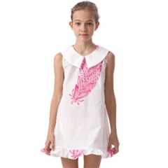 Feathers T- Shirt T H R E E I N K E D T A T T O O F E A T H E R S T- Shirt Kids  Pilgrim Collar Ruffle Hem Dress