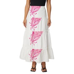 Feathers T- Shirt T H R E E I N K E D T A T T O O F E A T H E R S T- Shirt Tiered Ruffle Maxi Skirt by maxcute