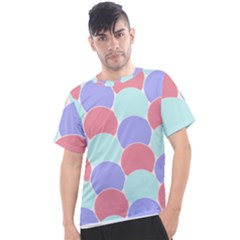 Fish Scale Pattern T- Shirtvery Peri Fish Scale Pattern T- Shirt Men s Sport Top by maxcute