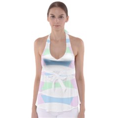 Fishing Gift T- Shirtfish T- Shirt (1) Babydoll Tankini Top by maxcute