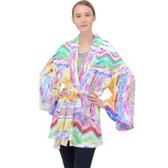 Fishing Gift T- Shirtfish T- Shirt Long Sleeve Velvet Kimono  by maxcute