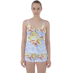 Fishing Lover T- Shirtfish T- Shirt (1) Tie Front Two Piece Tankini by maxcute