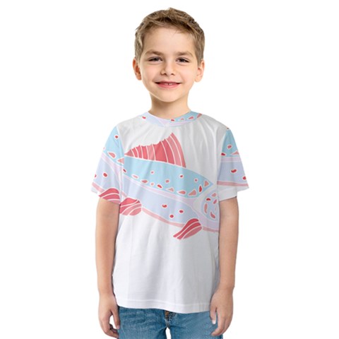 Fishing Lover T- Shirtfish T- Shirt (2) Kids  Sport Mesh Tee by maxcute