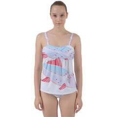 Fishing Lover T- Shirtfish T- Shirt (2) Twist Front Tankini Set by maxcute