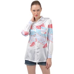 Fishing Lover T- Shirtfish T- Shirt (2) Long Sleeve Satin Shirt