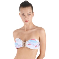 Fishing Lover T- Shirtfish T- Shirt (2) Twist Bandeau Bikini Top by maxcute