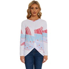 Fishing Lover T- Shirtfish T- Shirt (2) Long Sleeve Crew Neck Pullover Top by maxcute