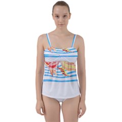 Fishing Lover T- Shirtfish T- Shirt (3) Twist Front Tankini Set by maxcute